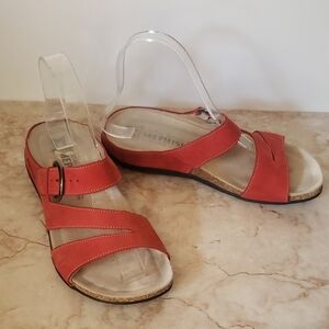 Mephisto Women's Red Slide  Sandals Size  37